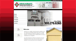 Desktop Screenshot of kriskraftdoors.ca
